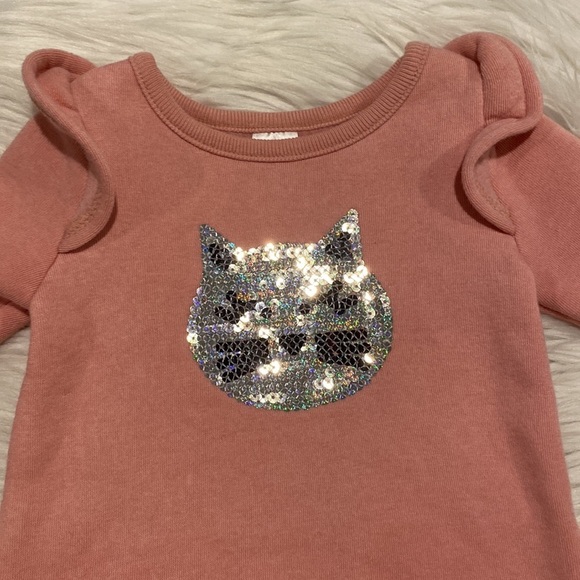 NWT Carter’s cat sweatshirt size 6m - Picture 3 of 3